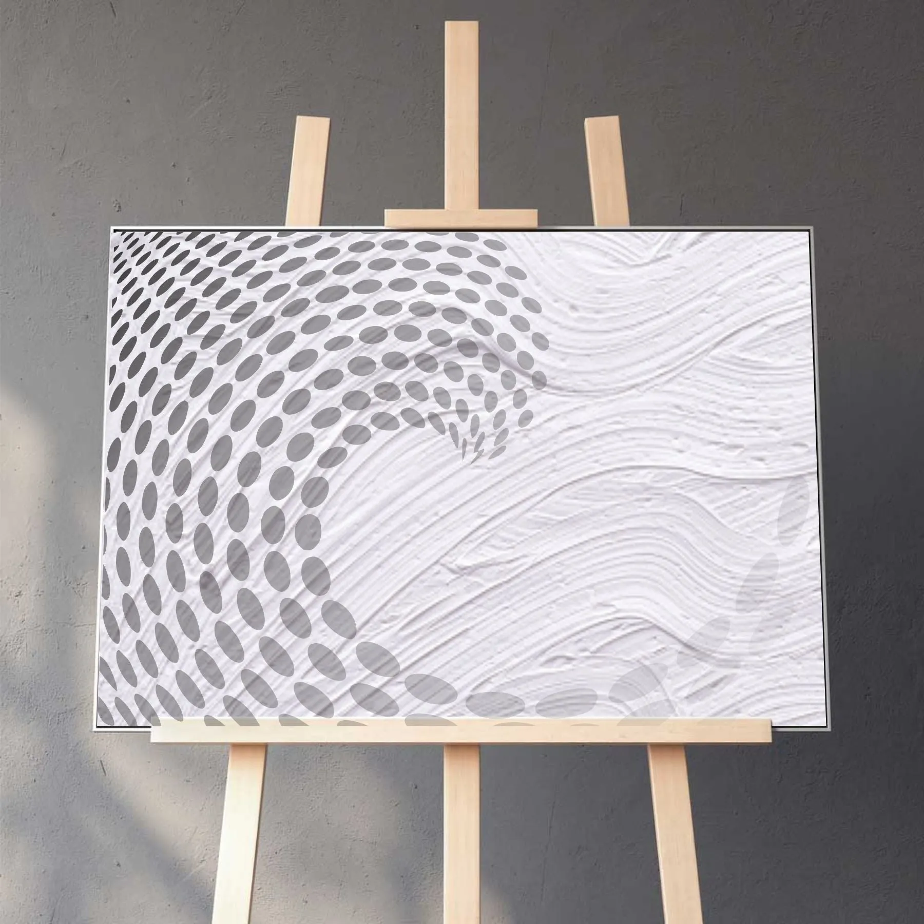 3d Circule Wave Pattern Flower Reusable Stencil For Canvas And Wall Painting.ID#227