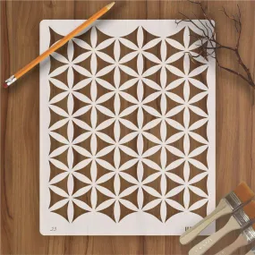 3D Wall Pattren Reusable Stencil for Canvas and wall painting.ID#23
