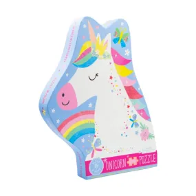 40pc Rainbow Unicorn Shaped Jigsaw Puzzle with Shaped Box