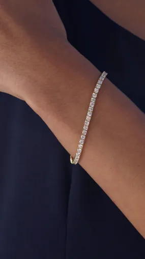 4mm Tennis Bracelet Gold Plated