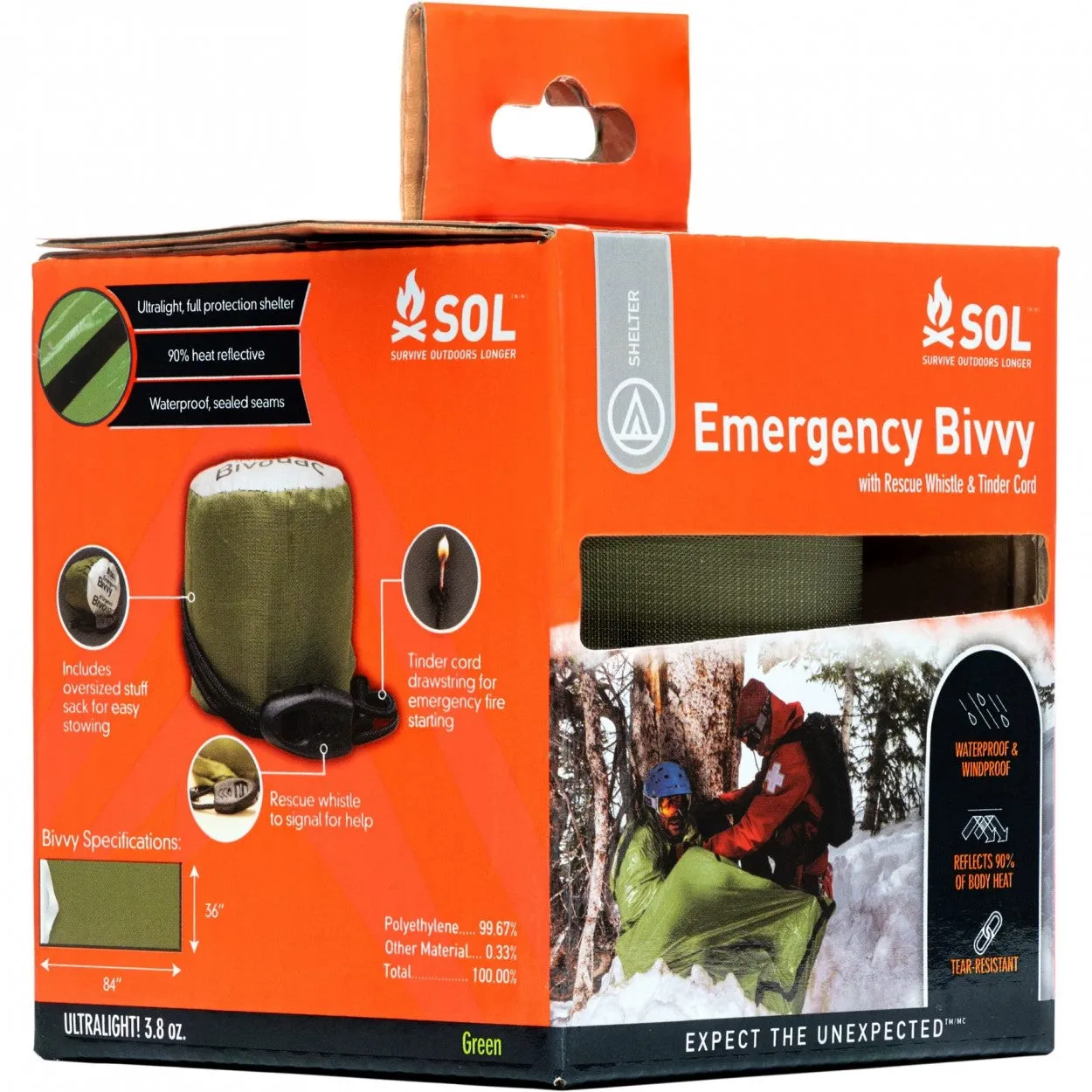 Adventure Medical SOL Emergency Bivvy Sack OD Green 0140-1140