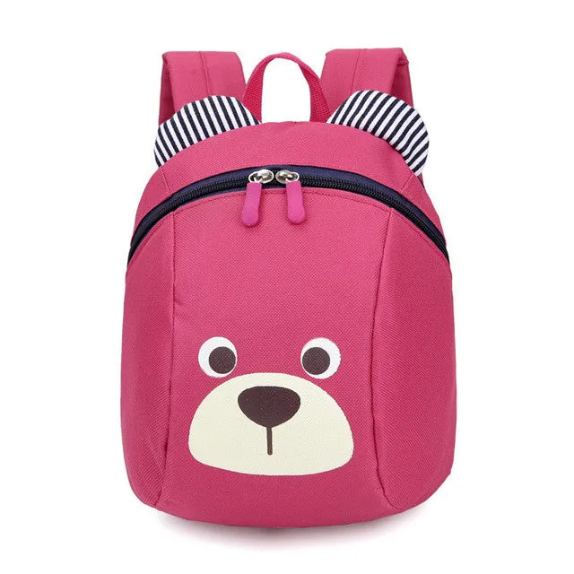 Age 1-4 Toddler Backpack Anti-lost Kids Baby Bag Cute Animal Dog Children Backpacks Kindergarten School Bag mochila escolar