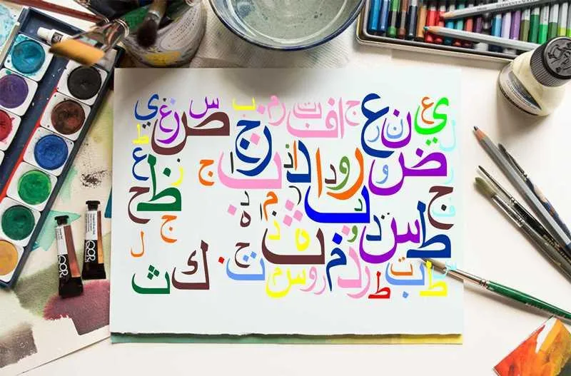 Arabic Alphabets Reusable Stencil For Canvas And Wall Painting.ID#139