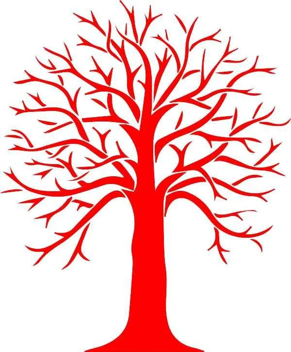 Autumn Tree Reusable Stencil for Canvas and wall painting.ID#131