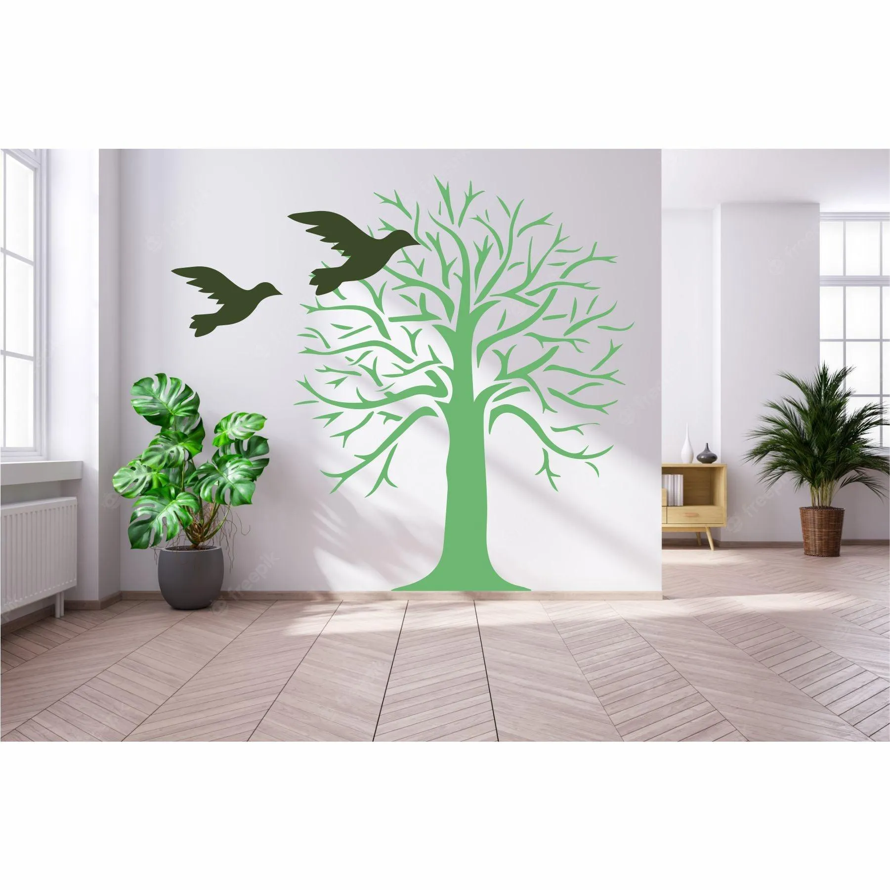 Autumn Tree Reusable Stencil for Canvas and wall painting.ID#131
