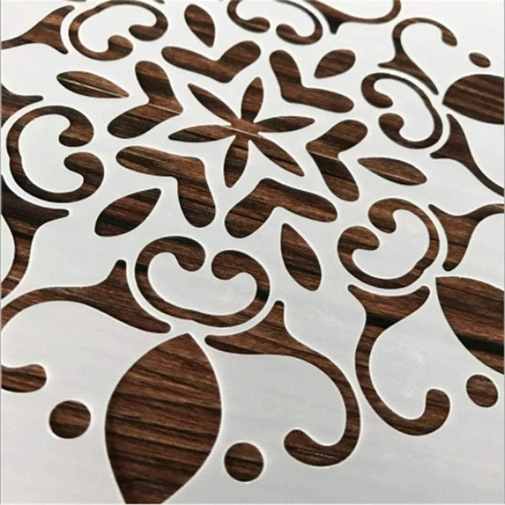 Autumn Wheat Totem Flower Stencil , Wall Stencils For wall Painting Airbrush Painting Art Cake Spray Mold DIY Decor Crafts Canvas.ID#10-1