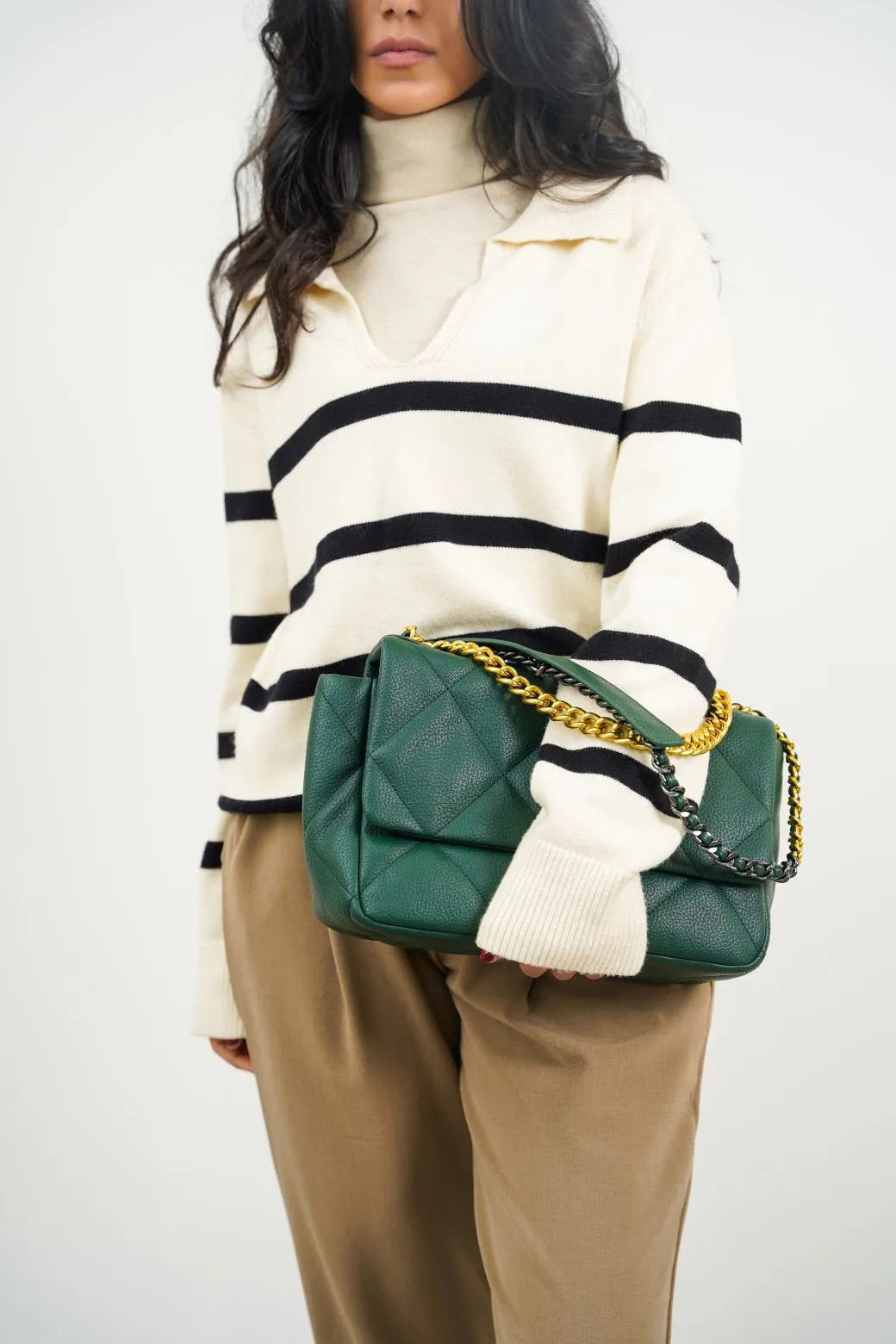 BagSaga Green Maui Shoulder Bag