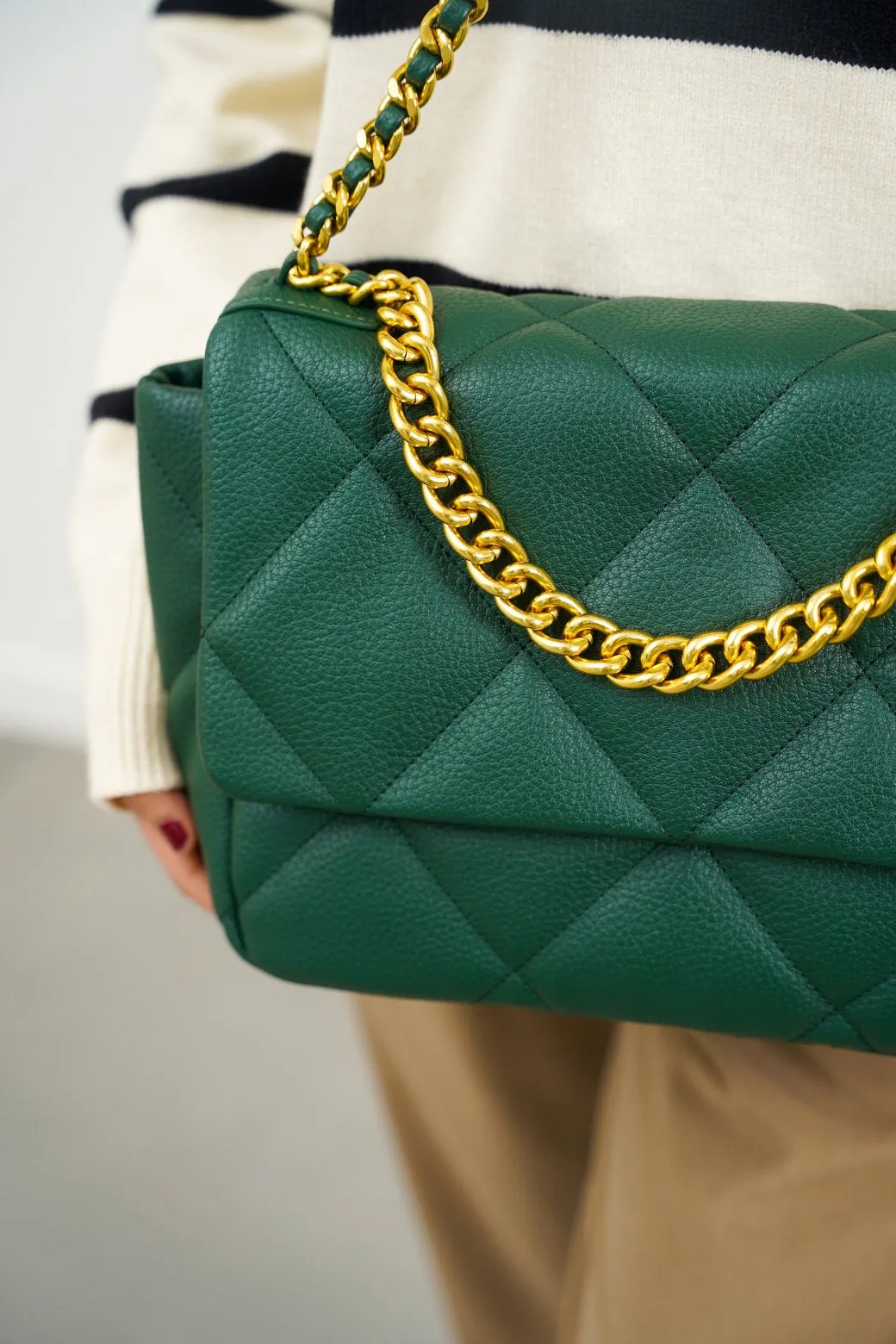 BagSaga Green Maui Shoulder Bag