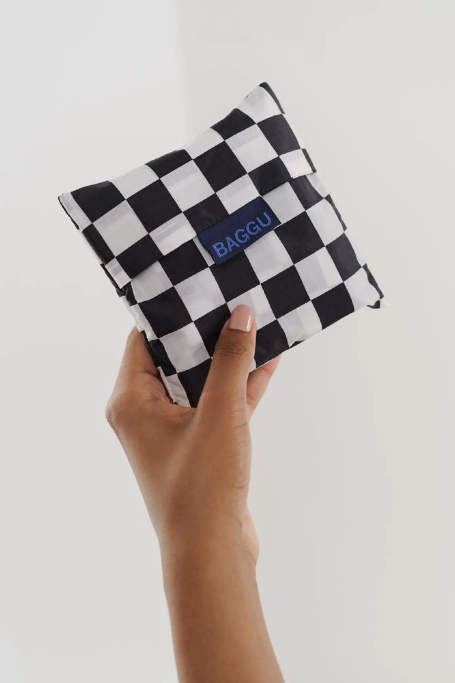 Black Checkerboard Baggu