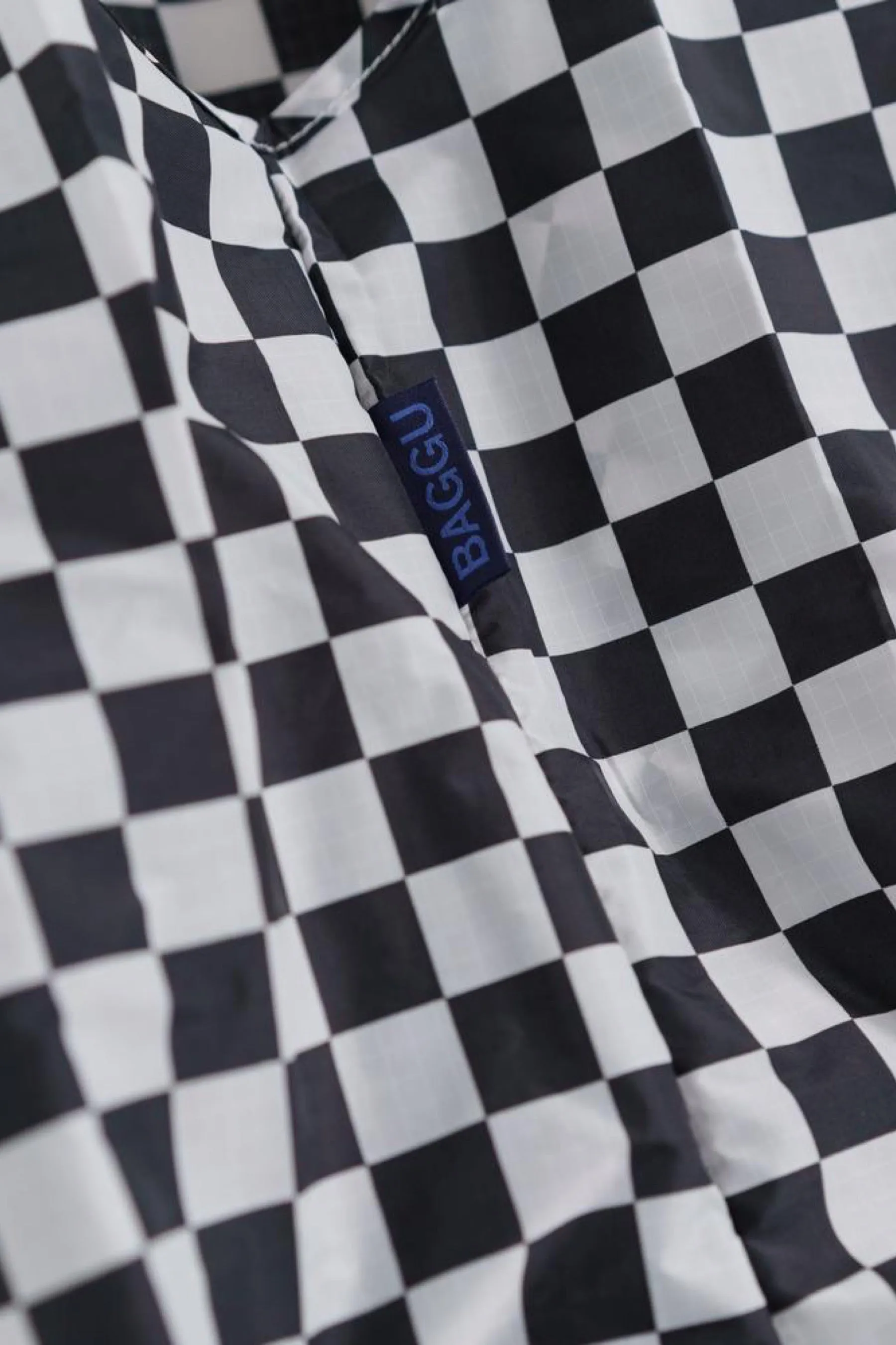 Black Checkerboard Baggu