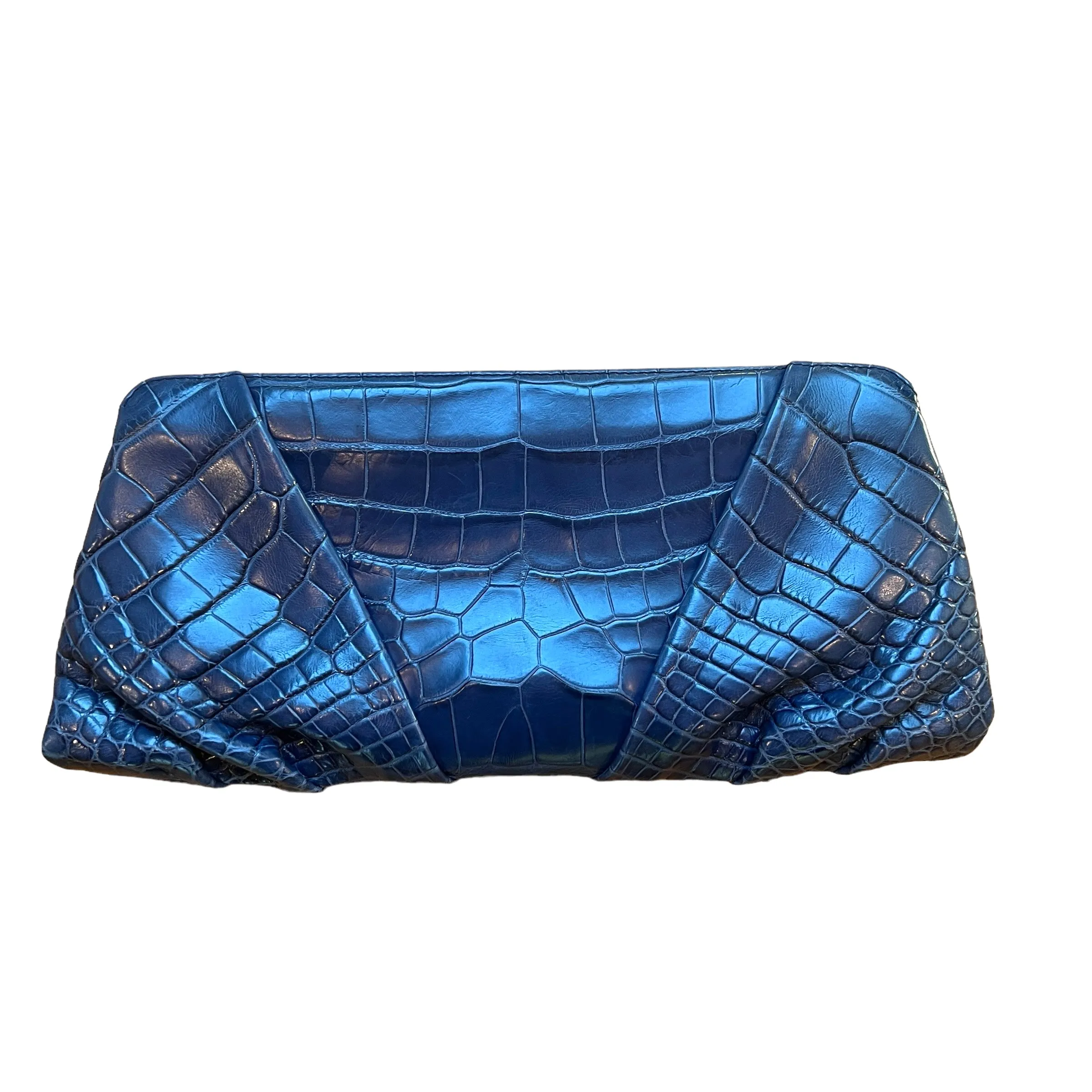Blue Aligator Clutch