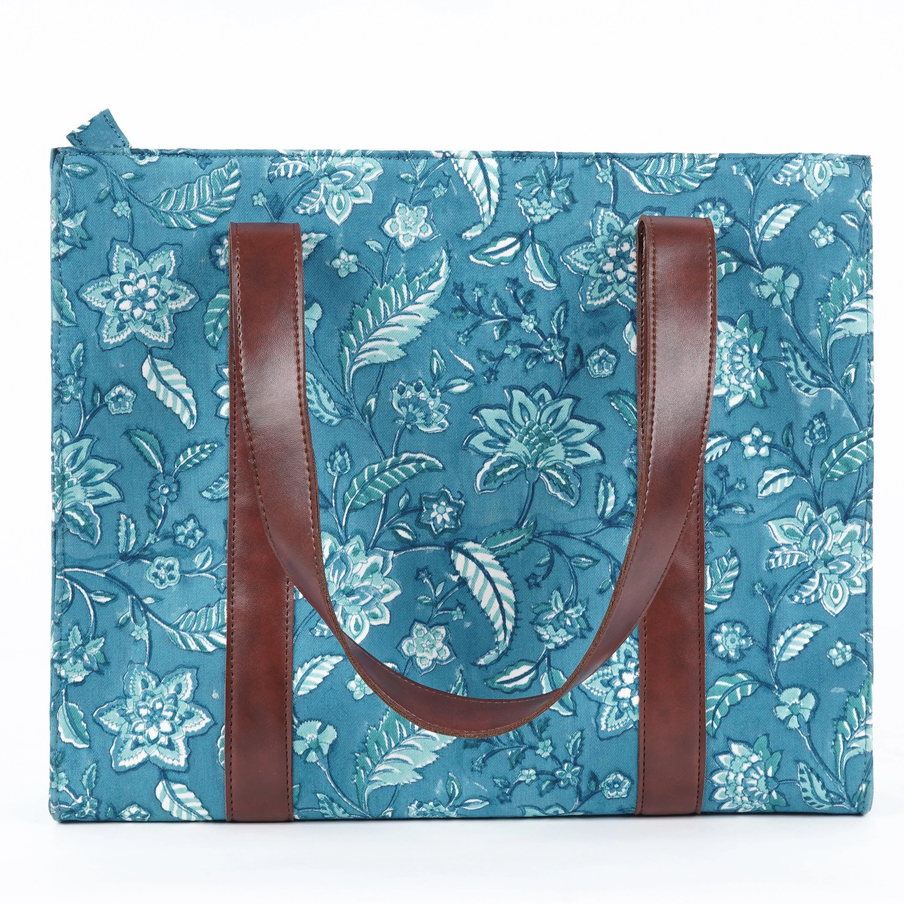 Blue Depths Structured Tote Bag