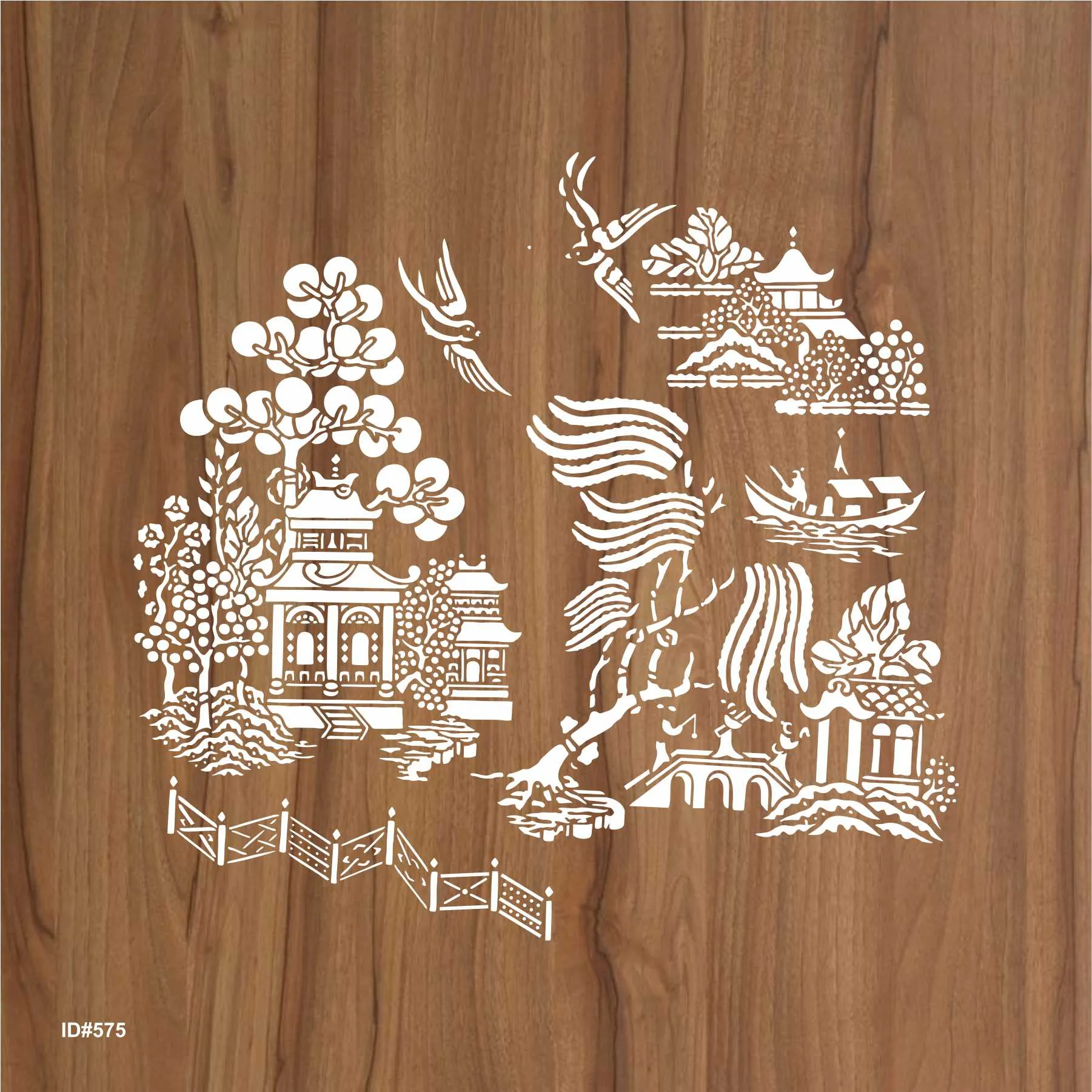 Blue Willow Story Theme Stencils Template Wall Scrapbooking Painting Photo Album Decor Embossing Paper Card Craft. ID #575