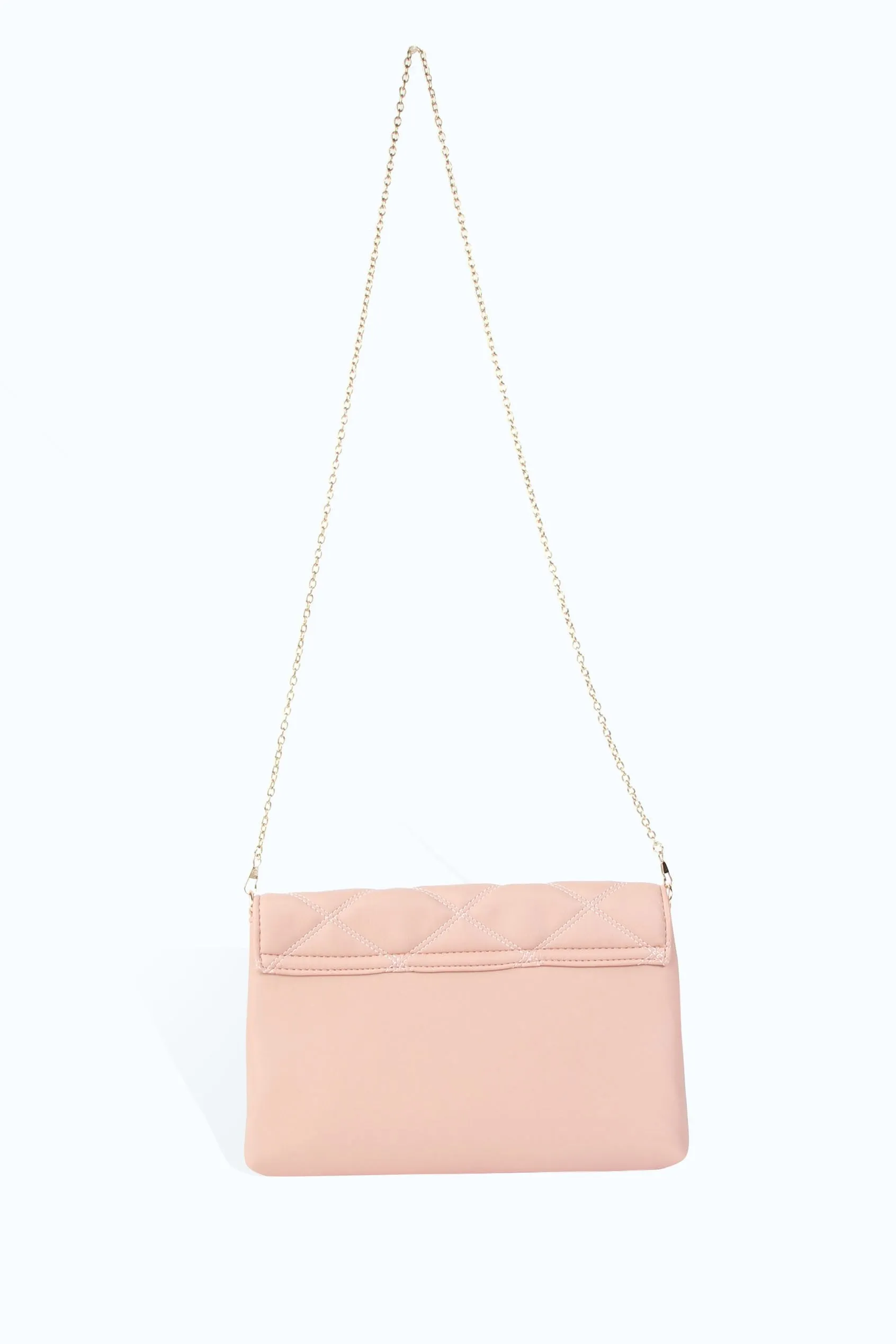 Blush Quilted Tassel Bag