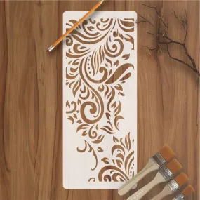 Border Flower Reusable Stencil For Canvas And Wall Painting.ID#225