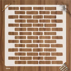 Brick Wall Pattren Reusable Stencil For Canvas And Wall Painting.ID #348
