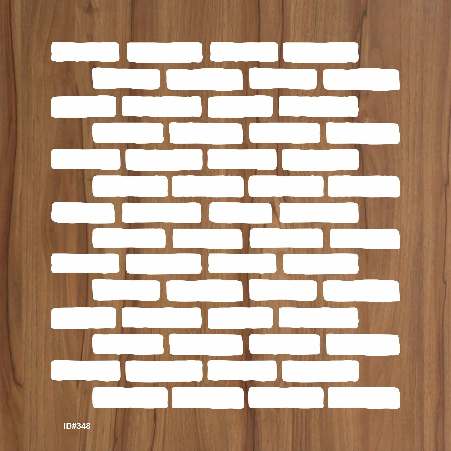 Brick Wall Pattren Reusable Stencil For Canvas And Wall Painting.ID #348