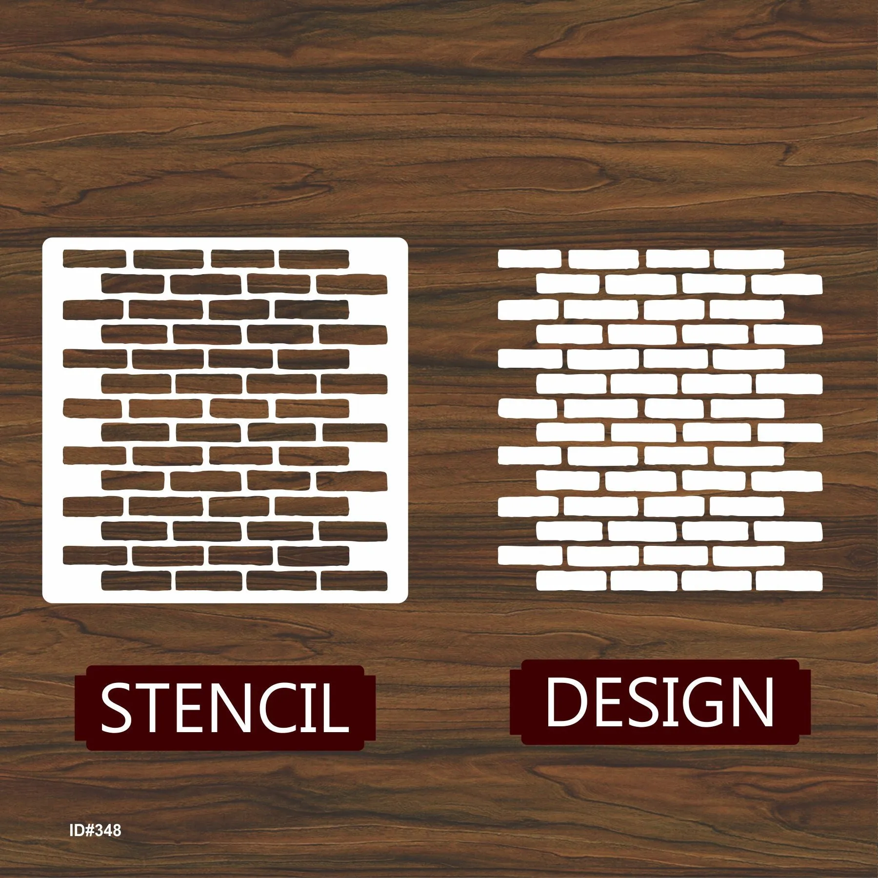 Brick Wall Pattren Reusable Stencil For Canvas And Wall Painting.ID #348