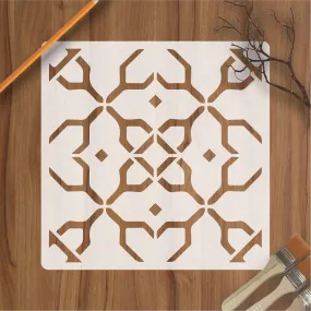 Brocatelle Pattern Reusable Stencil For Canvas And Wall Painting.ID#190