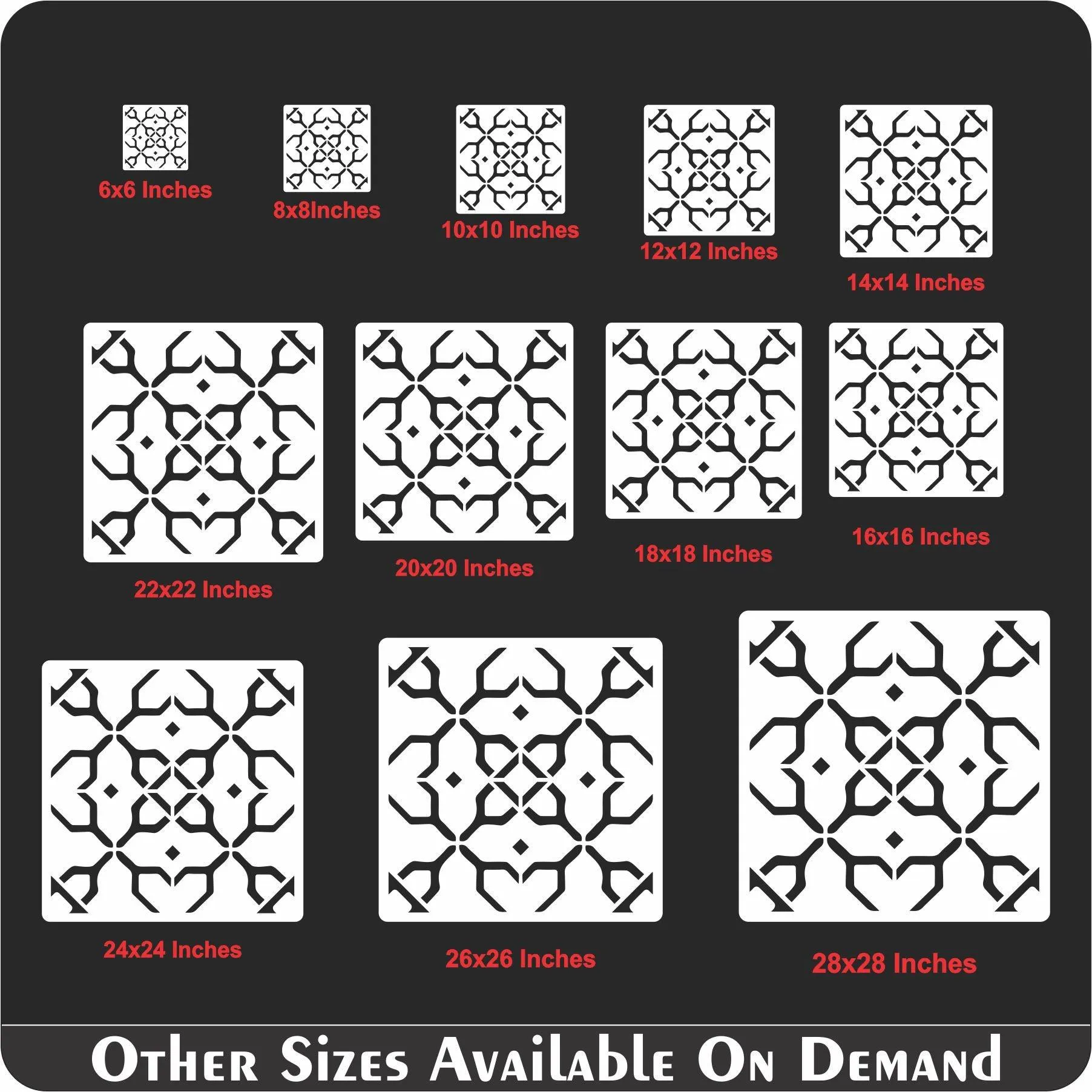 Brocatelle Pattern Reusable Stencil For Canvas And Wall Painting.ID#190