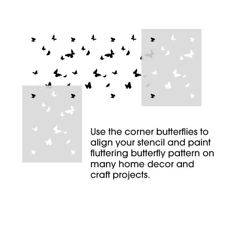 Butterfly Pattern Stencil