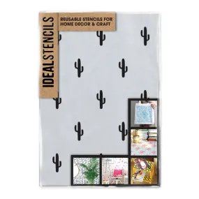 Cactus pattern Stencil