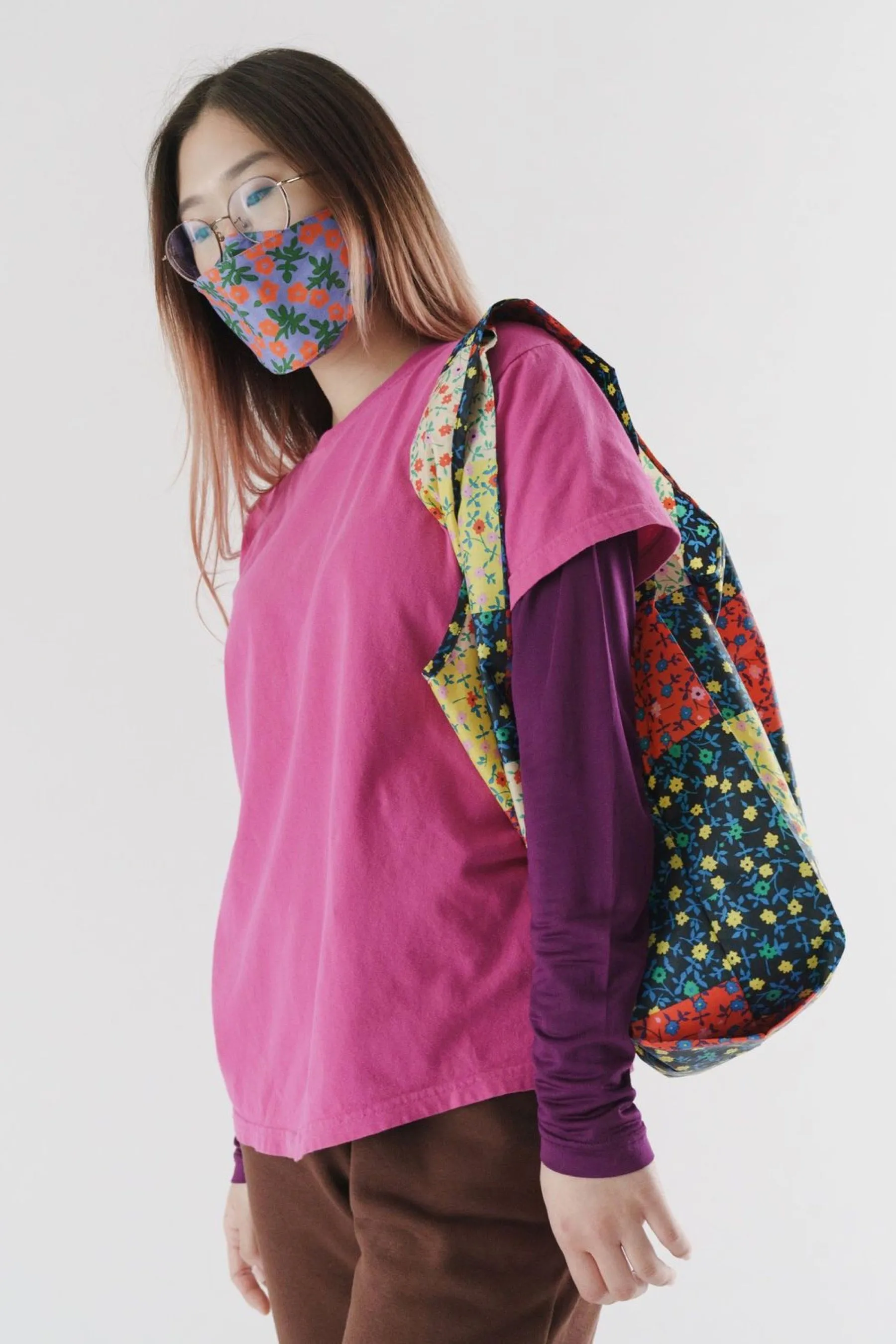 Calico Block Baggu