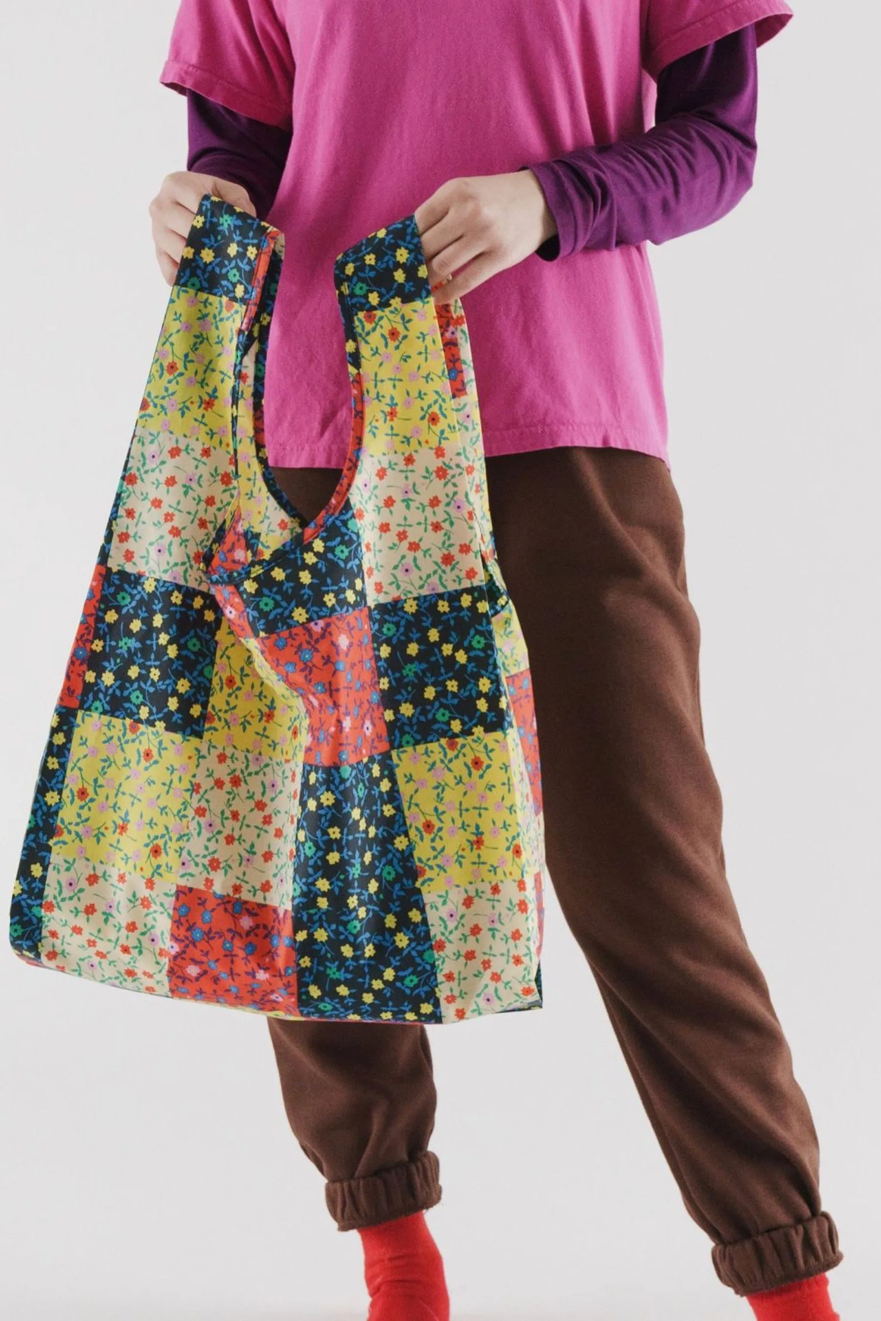 Calico Block Baggu
