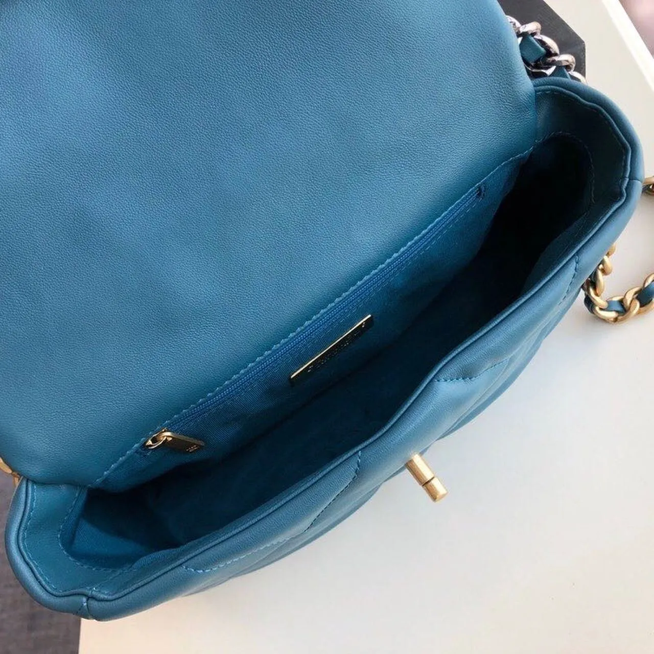 CHL 19 Handbag Teal For Women, Women&#8217;s Bags, Shoulder And Crossbody Bags 10.2in/26cm AS1160