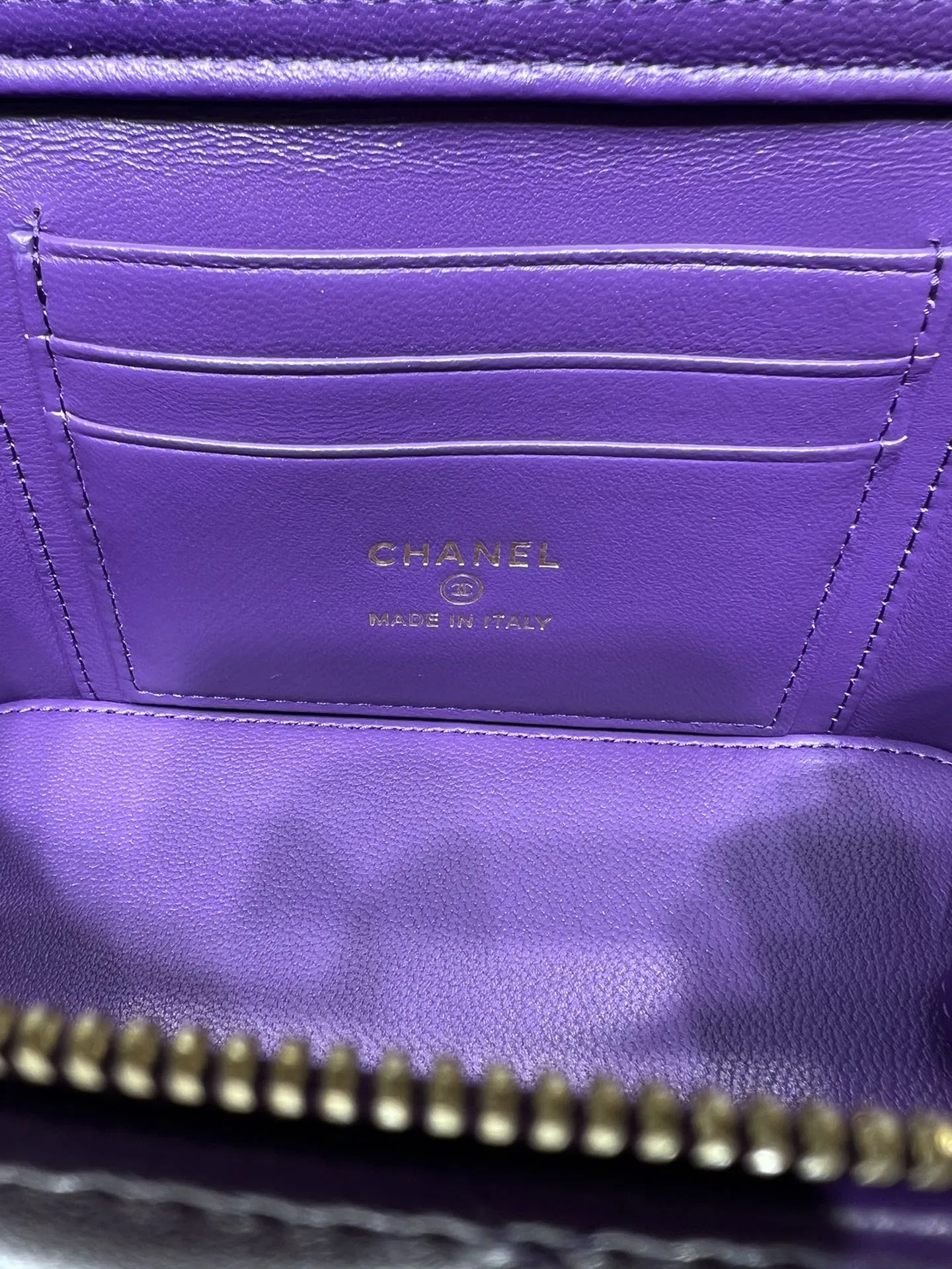 CHLVanity With Chain Silver Hardware Purple For Women, Women&#8217;s Handbags, Shoulder Bags 6.7in/17cm