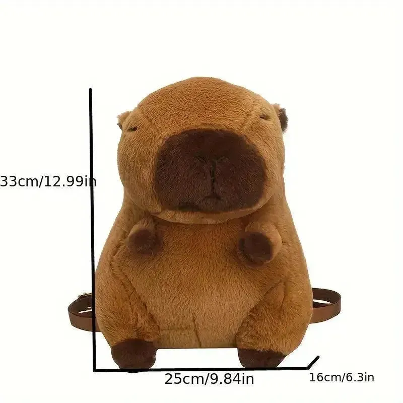 Cute Capybara Plush Backpack
