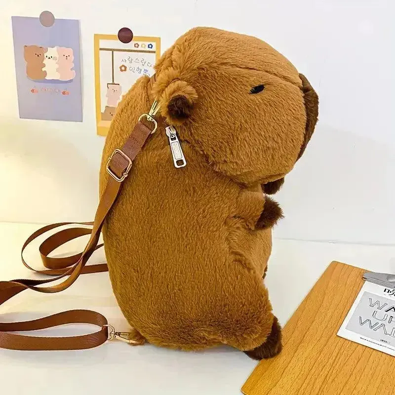 Cute Capybara Plush Backpack