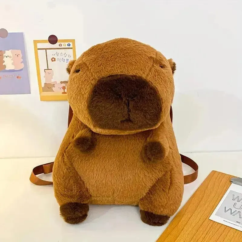Cute Capybara Plush Backpack