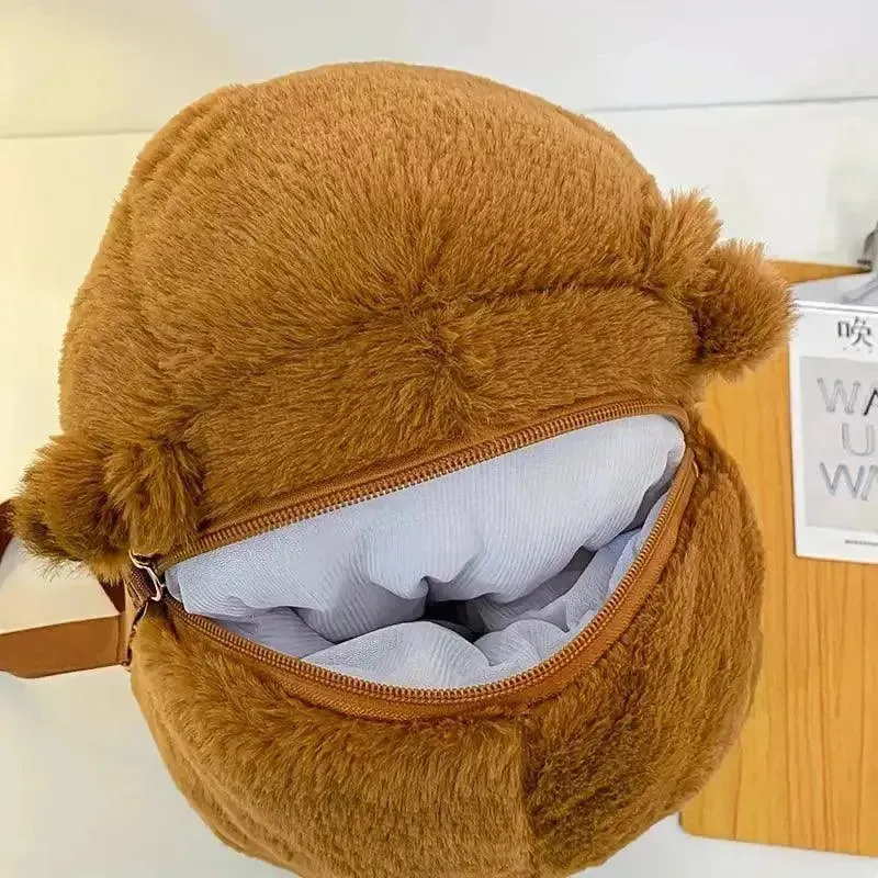 Cute Capybara Plush Backpack