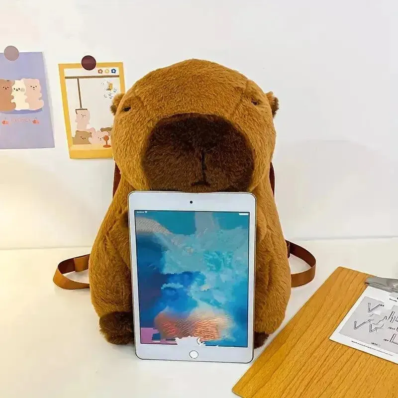 Cute Capybara Plush Backpack