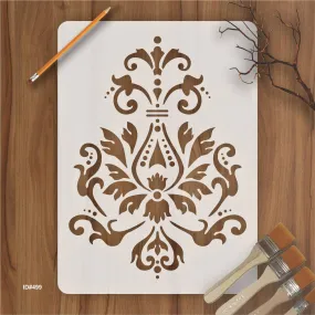 Damask Reusable Stencil Used for Tile, Wood, Floor, Wall. ID #499