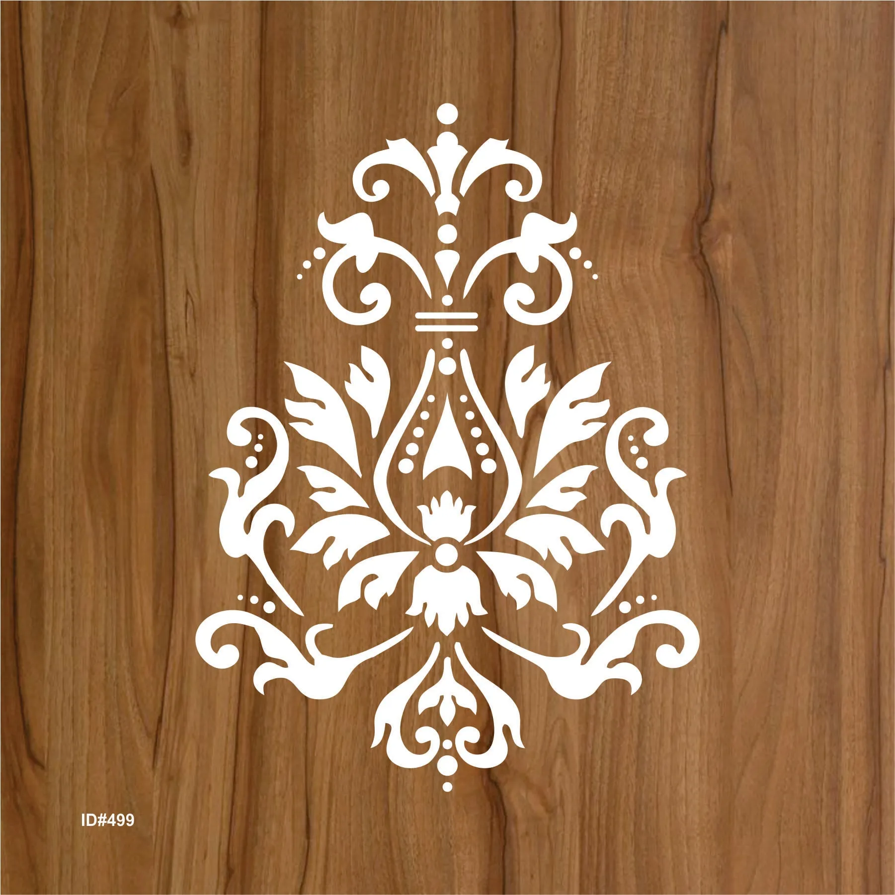 Damask Reusable Stencil Used for Tile, Wood, Floor, Wall. ID #499