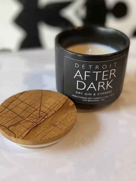 Detroit After Dark - Dry Gin & Cypress - Hand Poured Soy Candle by City Beautiful . Co - 6oz.