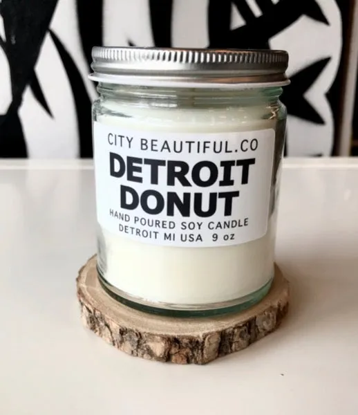 Detroit Donut - Hand Poured Soy Candle by City Beautiful . Co - 9oz.