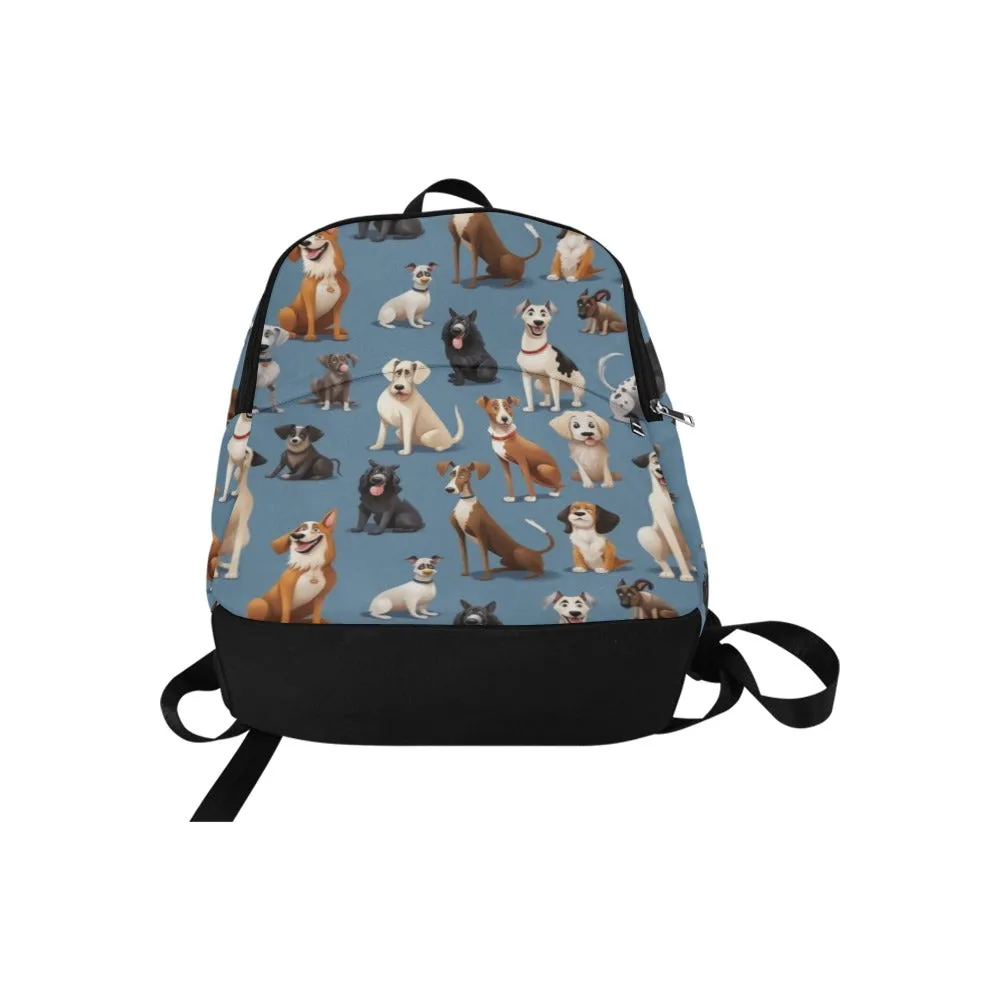Dogs Breeds Backpack, Cute Puppies Men Women Kids Girls Teens Gift Him Her School College Cool Waterproof Laptop Aesthetic Bag