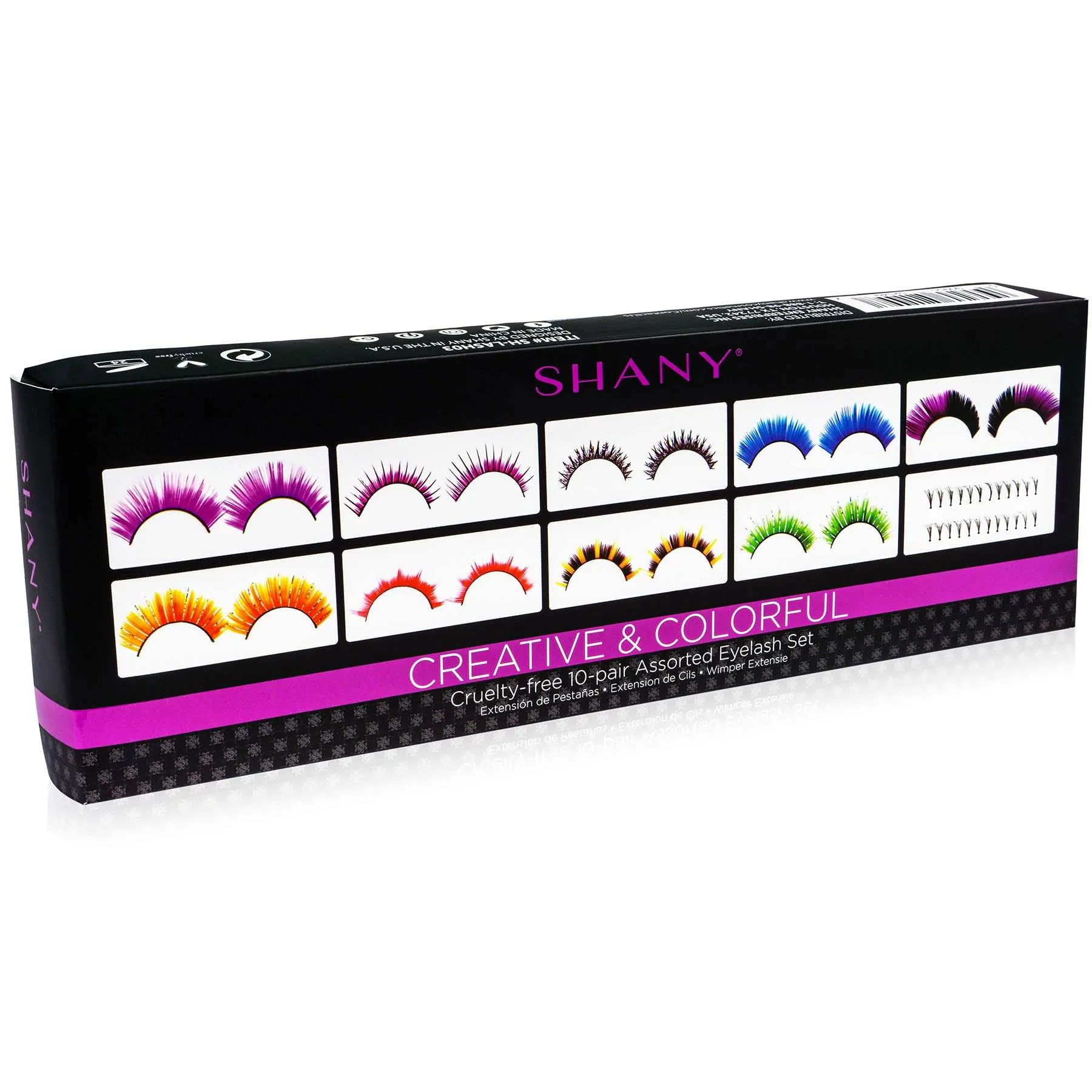 Eyelash extend - set of 10 assorted reusable eyelashes
