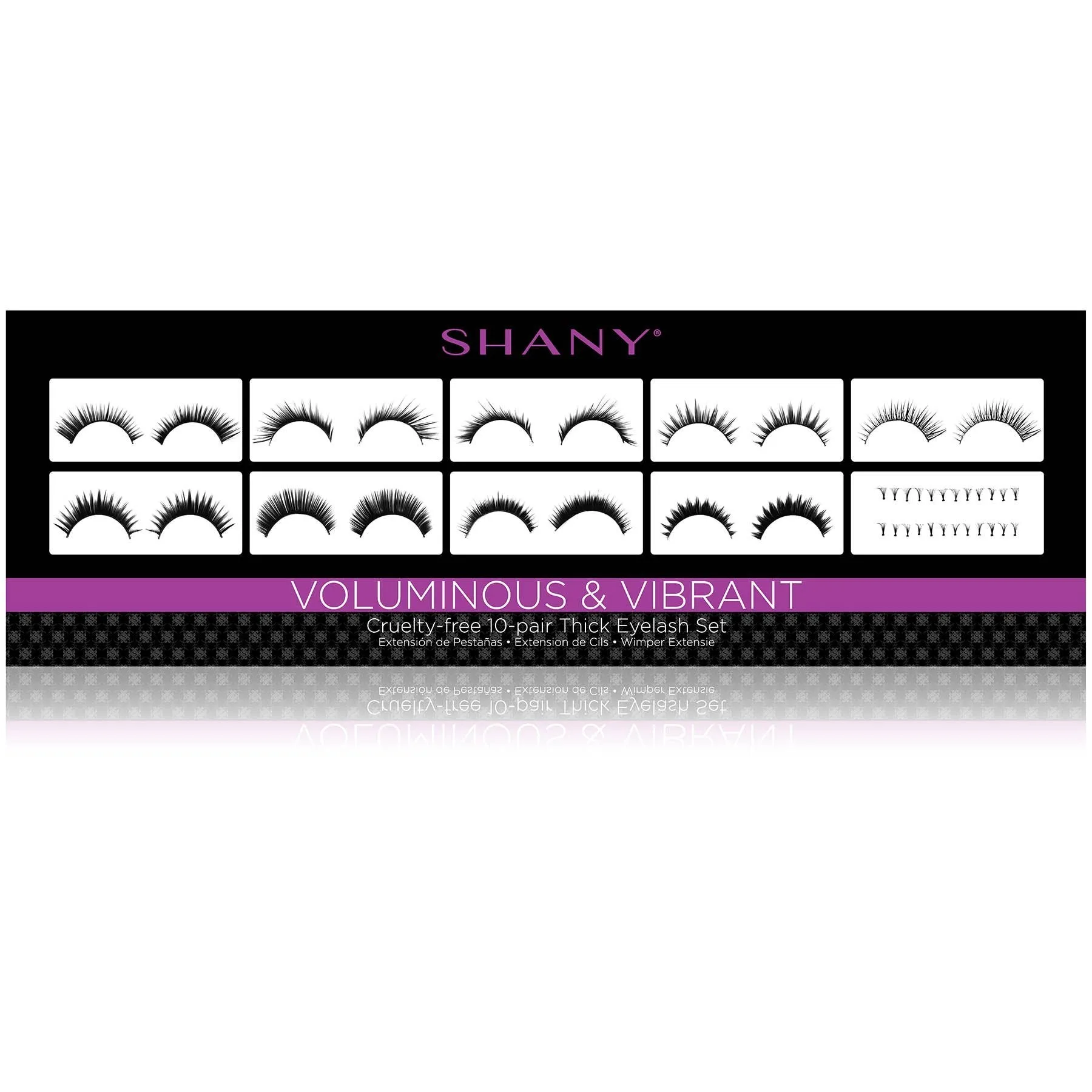Eyelash extend - set of 10 assorted reusable eyelashes