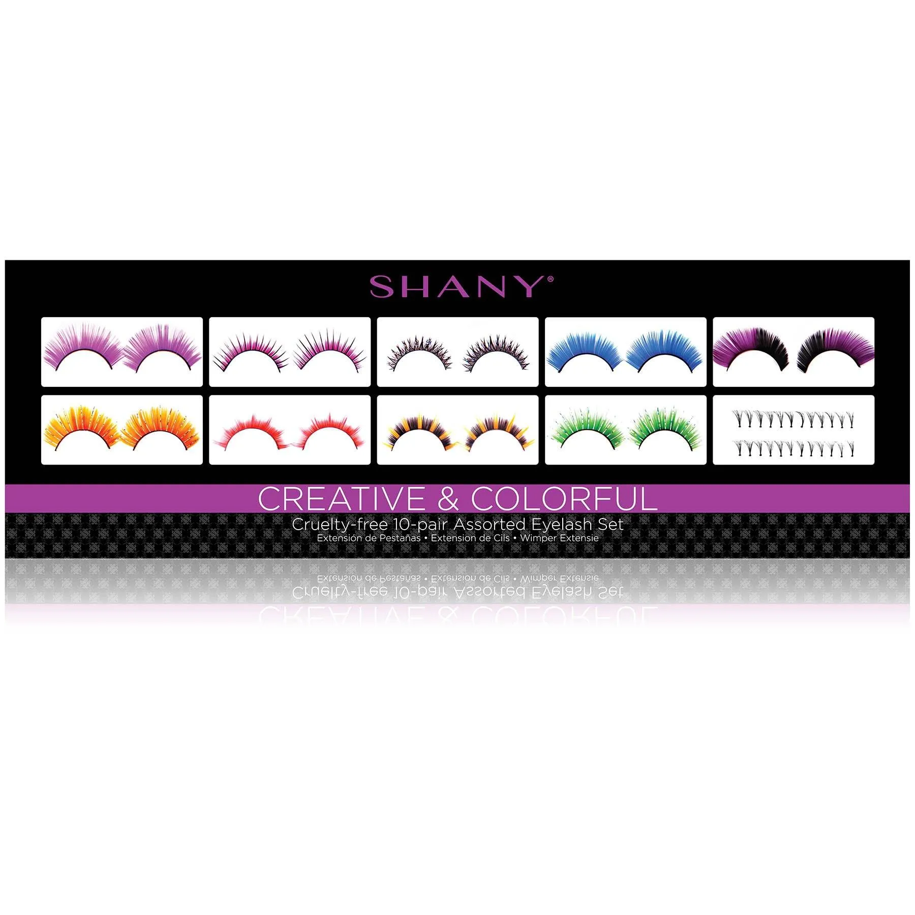 Eyelash extend - set of 10 assorted reusable eyelashes