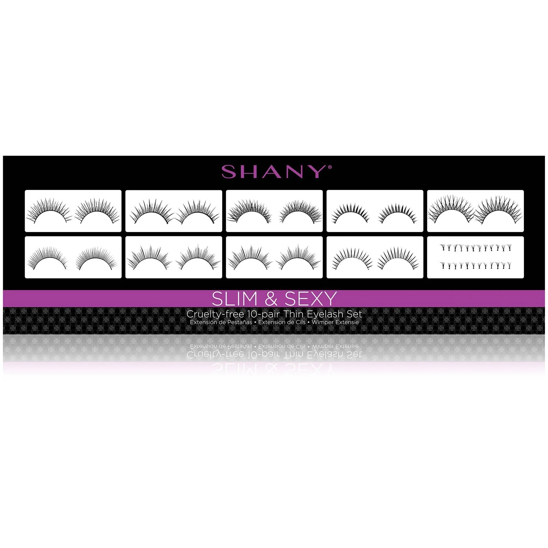 Eyelash extend - set of 10 assorted reusable eyelashes