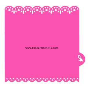 Eyelet Lace Edger Cookie Stencil