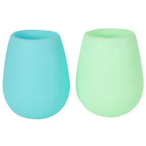Fegg Unbreakable Silicone Tumbler | Rain/Mint