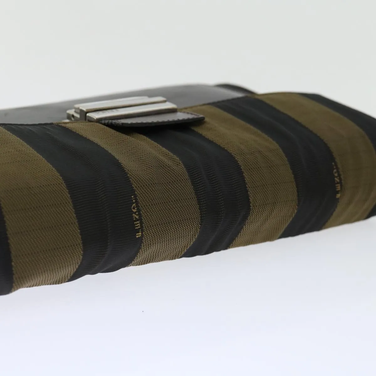Fendi Pecan  Canvas Clutch Bag ()