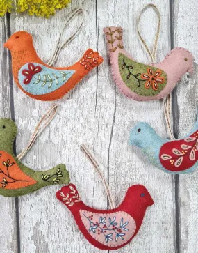 Folk Birds Felt Craft Kit, Corinne Lapierre