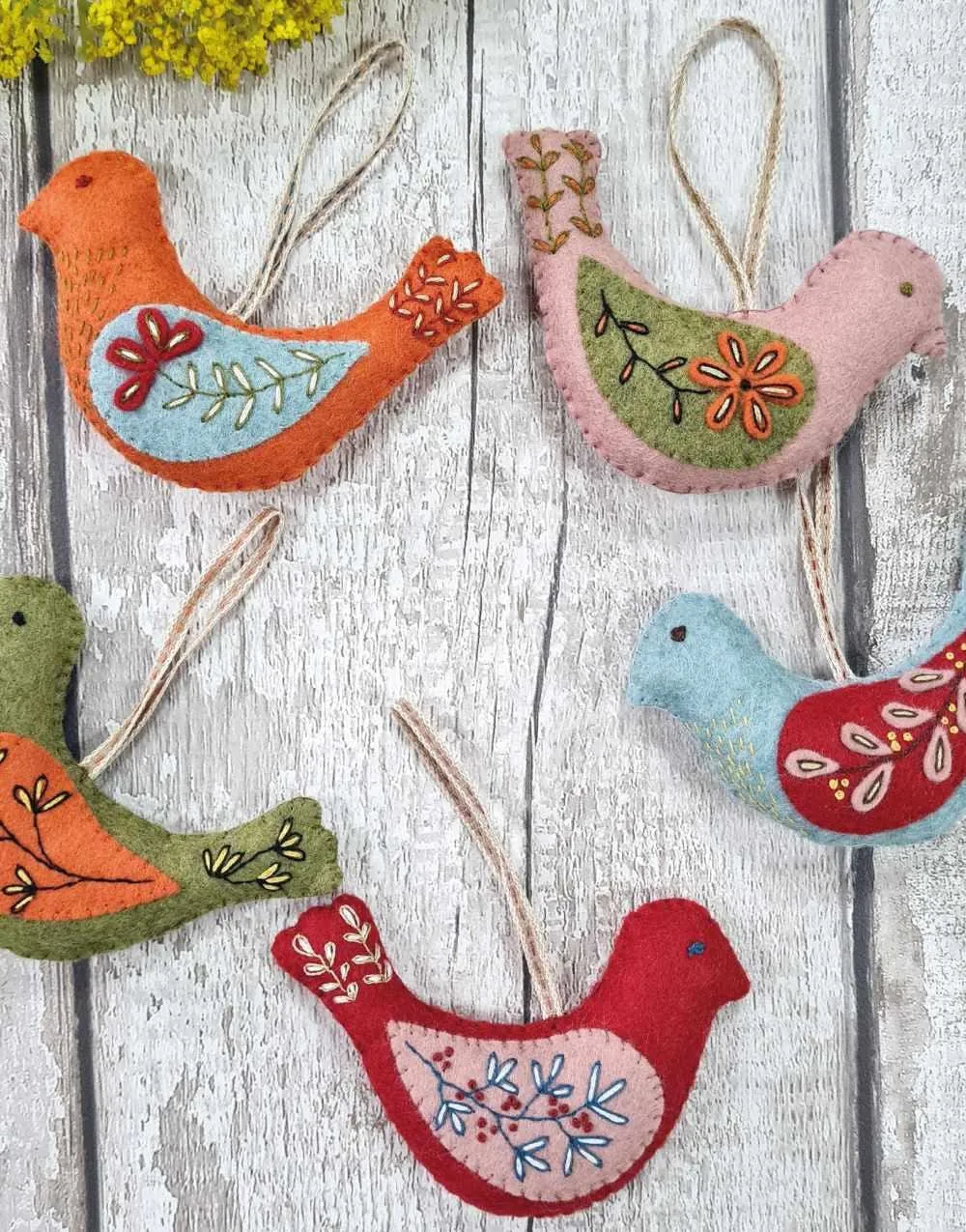Folk Birds Felt Craft Kit, Corinne Lapierre
