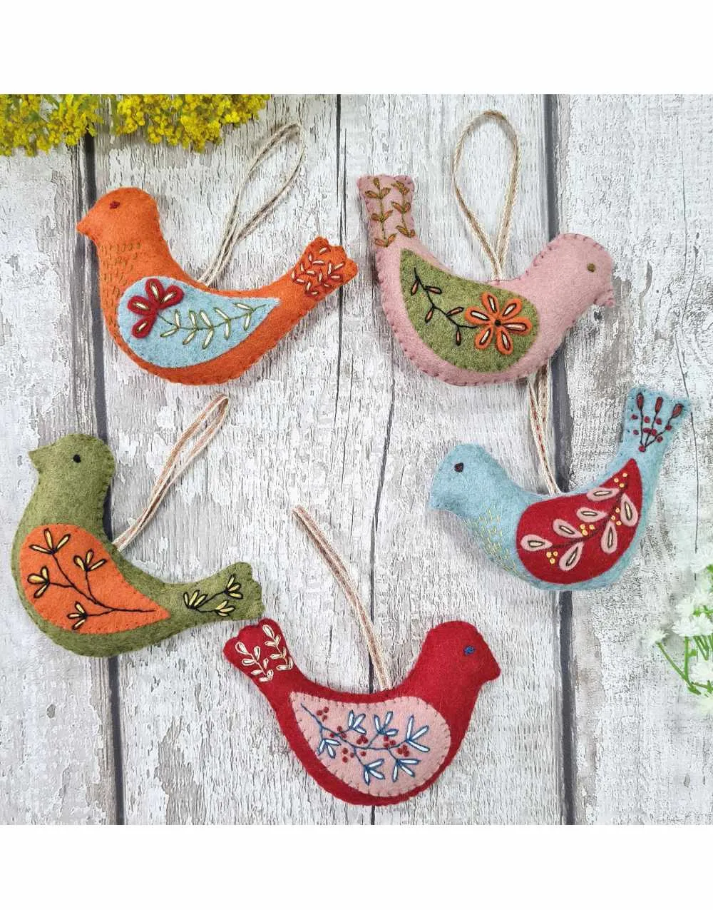 Folk Birds Felt Craft Kit, Corinne Lapierre